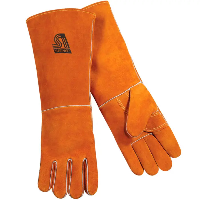 18" Orange Welder Gloves