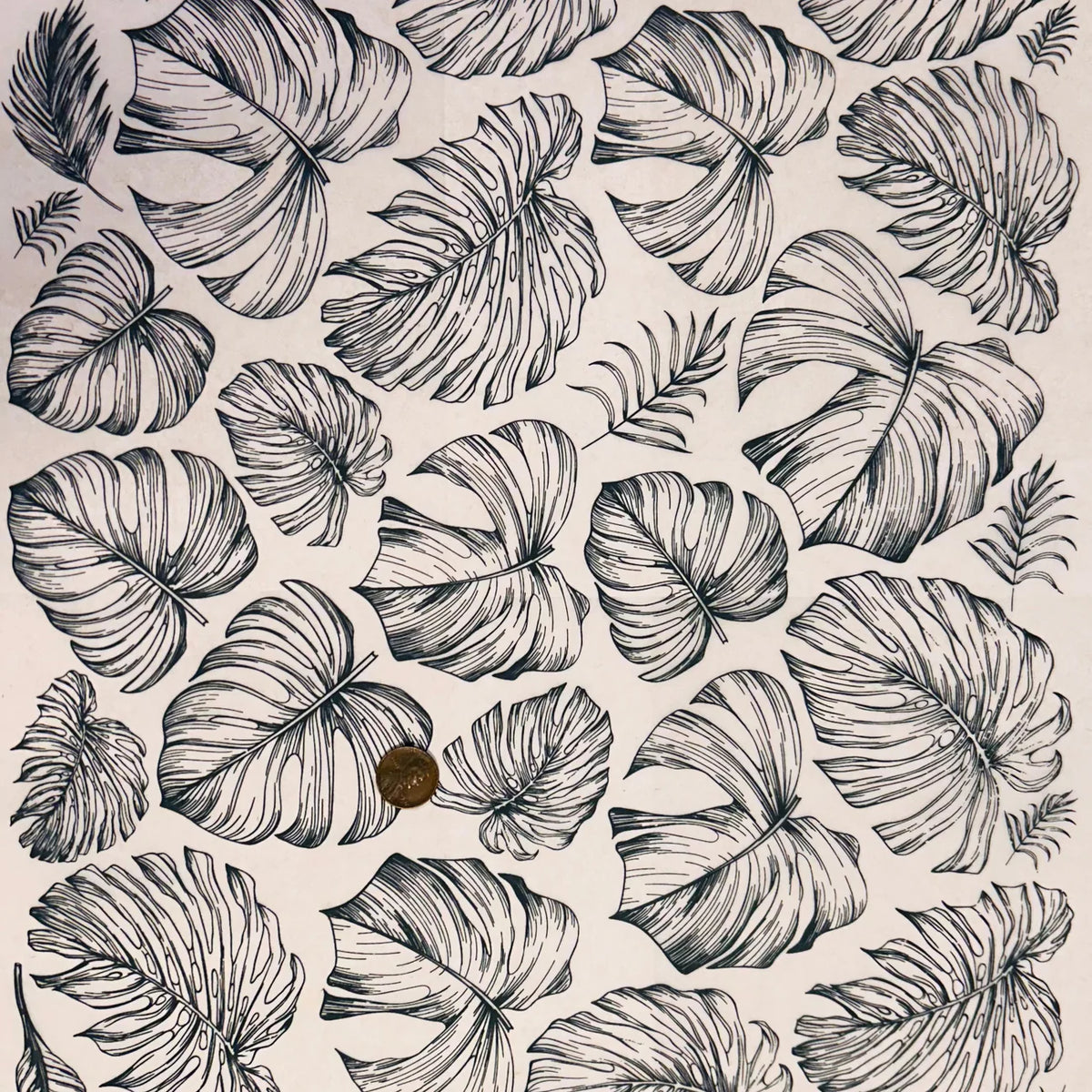 Elan Transfer Rainforest Leaves