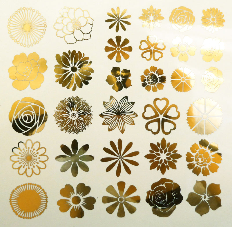Decal Flowers BTFW-Black